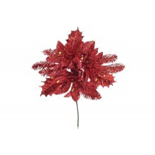 Декоративна квітка BonaDi Пуансетія 17.5 см Червоний (128-002)