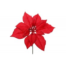 Декоративна квітка BonaDi Пуансетія 22.5 см Червоний (128-040)