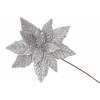 Декоративна квітка BonaDi Пуансетія 31 см Срібний (807-222) в інтернет супермаркеті PbayMarket!
