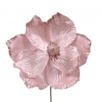 Декоративна квітка Flora Магнолія 24 см Рожевий (12695)