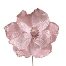 Декоративна квітка Flora Магнолія 24 см Рожевий (12695)