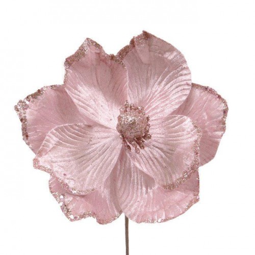 Декоративна квітка Flora Магнолія 24 см Рожевий (12695) в інтернет супермаркеті PbayMarket!