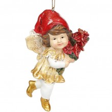 Декоративна підвісна фігурка BonaDi Дівчинка Ельф 12 см Різнокольоровий (887-311)