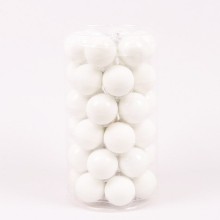 Кульки скляні Flora D 3,8 см 36 шт Білий (44560)