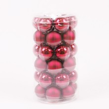 Кульки скляні Flora D 3,8 см 36 шт Червоний (44571)