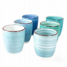 Набір склянок керамічних Flora BAITA мікс 0,3л. 6 шт 45226 (SK000521)