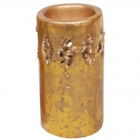Підсвічник керамічний зі свічкою BonaDi 11х6 см Золото (SK000617)