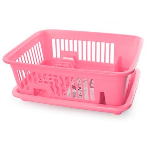 Сушарка для посуду пластикова Hoz Рожевий (MMS-R85513) (SK000839) в інтернет супермаркеті PbayMarket!