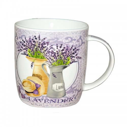 Чашка ST Лаванда-4 040-01-07 380 мл Біло-фіолетовий (SK000963) в інтернет супермаркеті PbayMarket!