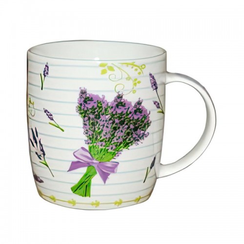 Чашка ST Лаванда-6 040-01-07 380 мл Біло-фіолетовий (SK000965) в інтернет супермаркеті PbayMarket!