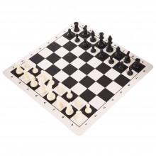 Шахові фігури пластикові з тканинним полотном для ігор SP-Sport P401 (SK001022)