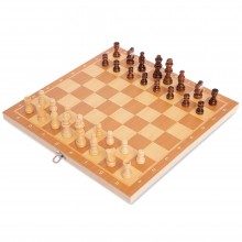 Шахи, шашки, нарди 3 в 1 дерев'яні SP-Sport W7723 (SK001024)
