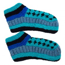 Шкарпетки домашні Kathmandu вовна яка М (22-25 см) Блакитний Синій Чорний (27212)