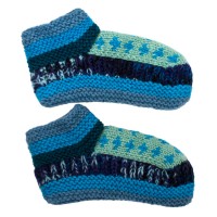Шкарпетки домашні Kathmandu вовна яка М (22-25 см) Фісташковий Блакитний Синій (27221)