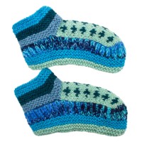Шкарпетки домашні Kathmandu вовна яка М (22-25 см) Фісташковий Блакитний Синій (27229)