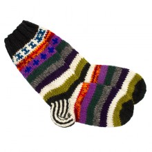 Шкарпетки теплі Тапа Kathmandu вовна яка M Різнокольорові візерунки (27274)