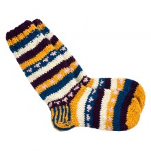 Шкарпетки теплі Тапа Kathmandu вовна яка M Різнокольорові візерунки (27275)