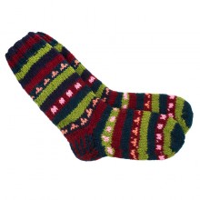 Шкарпетки теплі Тапа Kathmandu вовна яка L Різнокольорові візерунки (27288)