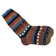 Шкарпетки теплі Тапа Kathmandu вовна яка L Різнокольорові візерунки (27289)