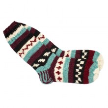 Шкарпетки теплі Тапа Kathmandu вовна яка L Різнокольорові візерунки (27290)