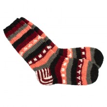 Шкарпетки теплі Тапа Kathmandu вовна яка L Різнокольорові візерунки (27295)