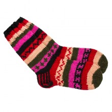 Шкарпетки теплі Тапа Kathmandu вовна яка L Різнокольорові візерунки (27300)