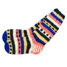 Шкарпетки теплі Тапа Kathmandu вовна яка L Різнокольорові візерунки (27302)