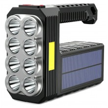 Ліхтарик багатофункціональний на сонячній батареї Solar Energy LF-1780 Чорний