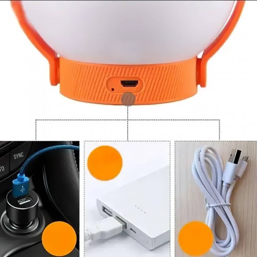 Настільна лампа з акумулятором Ray TK7639 USB 3600MAH Білий/Оранжевый (MR66580) в інтернет супермаркеті PbayMarket!