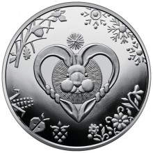 Монета Mine Рік Кролика 5 гривень 2022 р 35 мм Сріблястий (hub_2nlvsq)