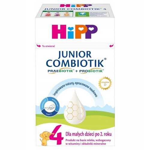 Дитяча суха молочна суміш HiPP Junior Combiotik 4 для дітей від 2 років 550 г в інтернет супермаркеті PbayMarket!
