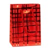 Сумочка подарункова паперова з ручками Gift bag Luxury 11х8х4 см Червоний (19215) в інтернет супермаркеті PbayMarket!