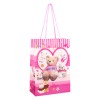 Сумочка подарункова пластикова з ручками Gift bag М'яка іграшка 17х12х5.5 см Рожевий (27326) в інтернет супермаркеті PbayMarket!