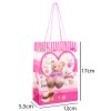 Сумочка подарункова пластикова з ручками Gift bag М'яка іграшка 17х12х5.5 см Рожевий (27326) в інтернет супермаркеті PbayMarket!