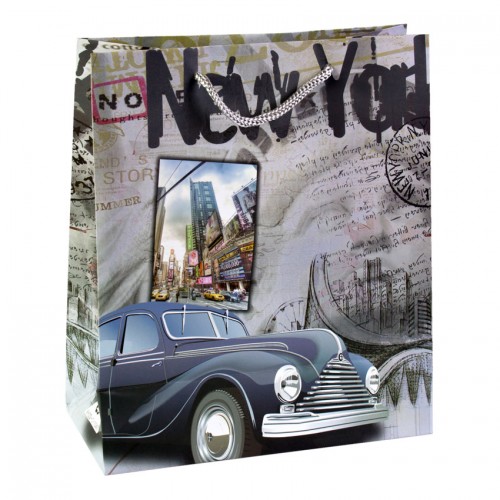 Сумочка подарункова паперова з ручками Gift bag Нью Йорк 21х18х8.5 см (19377) в інтернет супермаркеті PbayMarket!
