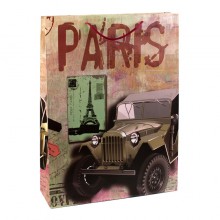 Сумочка подарункова паперова з ручками Gift bag Paris 43х32х10 см (19378)
