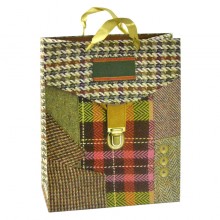 Сумочка подарункова паперова з ручками Gift bag Портфель 32х26х12,5 см (15794)