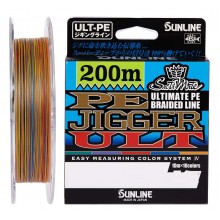 Шнур Sunline PE-Jigger ULT 200 м multicolor #1.5/0.205 мм 25lb/11.0 кг (1658-10-36)