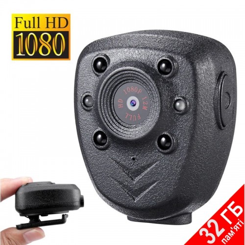 Боді камера - нагрудний відеореєстратор для поліції Boblov PC-40 32 Гб 4 год (100882) в інтернет супермаркеті PbayMarket!