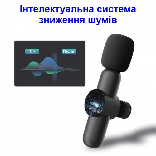 Бездротовий мікрофон для смартфона Savetek GS-M28 USB Type-C 10 м 5 год (100853) в інтернет супермаркеті PbayMarket!