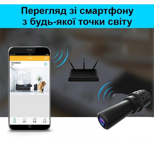 Міні камера із записом та переглядом зі смартфона Nectronix X14 wifi 2 Мп Чорний (100841) в інтернет супермаркеті PbayMarket!