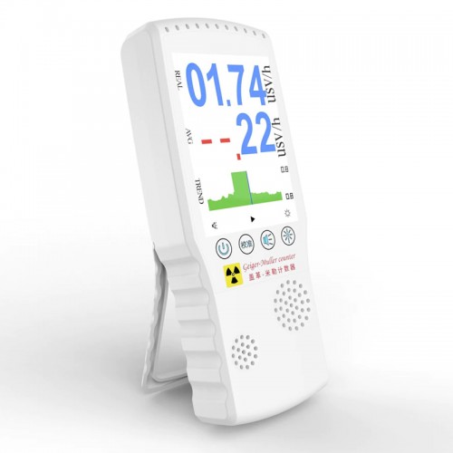 Дозиметр радіації радіометр лічильник гейгера з великим на акумуляторі Meterk Air-02 LCD Білий (100845) в інтернет супермаркеті PbayMarket!