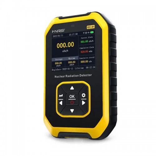 Дозіметр радіації професійний радіометр акумуляторний Fnirsi GC-01 Чорний/жовтий (100922) в інтернет супермаркеті PbayMarket!