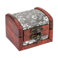 Скринька в колоніальному стилі Guardar 7.9х7,3х6 см Коричневий Сріблястий (27375)