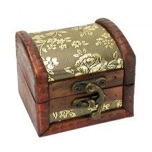 Скринька в колоніальному стилі Guardar 7.9х7,3х6 см Коричневий Золотистий (27371)