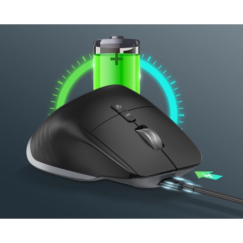 Миша бездротова ігрова безшумна з акумулятором та підсвічуванням Gamous M10 Black 2,4G в інтернет супермаркеті PbayMarket!