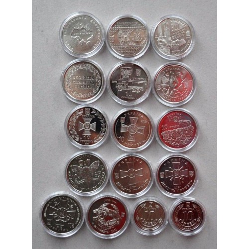 Набір монет в капсулах Collection Збройні Сили України 30 мм 16 шт Сріблястий (hub_2v1n7u) в інтернет супермаркеті PbayMarket!