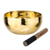 Співоча чаша Тибетська Singing bowl Ручна холодна ковка 24/24/11.7 см Бронза полірована (27398) в інтернет супермаркеті PbayMarket!