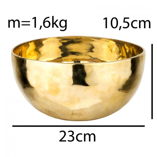 Співоча чаша Тибетська Singing bowl Ручна холодна ковка 23/23/10.5см Бронза полірована (27399) в інтернет супермаркеті PbayMarket!