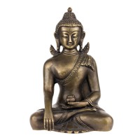Будда Шак’ямуні в жесті перемоги Бронза Оксидування Kailash 20.5 см (25348)